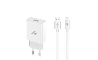 ADAPTADOR DE RED ENJOY 1 USB QC 30 5V/3A 9V/2A 12V/15A 18W MAX TIPO C 1M BLANCO