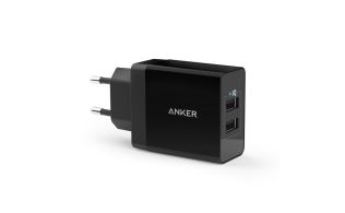 ADAPTADOR CORRIENTE ANKER 2x USB NEGRO