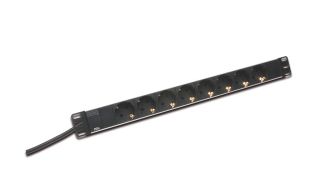 REGLETA DIGITUS PROTECCION 8 TOMAS SCHUKO 2M 1U NEGRO