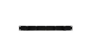 ORGANIZADOR DE CABLES METALICO NANOCABLE 5 ANILLOS 19" 1U NEGRO