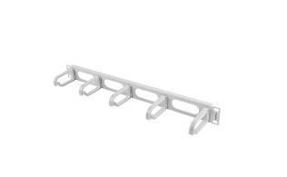 ORGANIZADOR DE CABLES LANBERG 5 ANILLAS PLASTICO 1U TIPO B RACK 19 GRIS