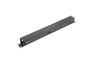ORGANIZADOR DE CABLES LANBERG METALICO 1U TIPO A RACK 19 NEGRO