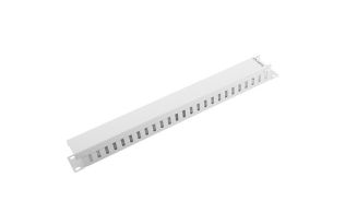ORGANIZADOR DE CABLES LANBERG METALICO 1U TIPO A RACK 19 GRIS