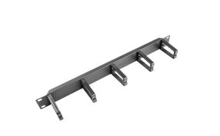 ORGANIZADOR DE CABLES LANBERG 5 ANILLAS PLASTICO 1U TIPO B RACK 19 NEGRO