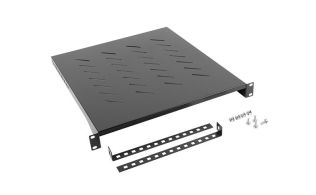 BANDEJA LANBERG FIJA 1U 483X500 MM HASTA 25 KG RACK DE 19 NEGRO