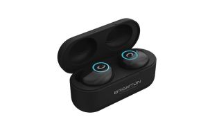 AURICULARES BRIGMTON BML 16 NEGRO, MICROFONO BLUETOOTH CON BASE CARGA