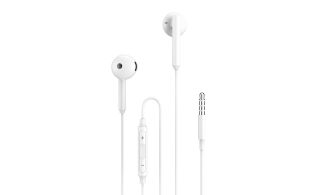 AURICULARES ENJOY BLANCO JACK 35 MM CABLE 1M CON CONTROL DE VOLUMEN