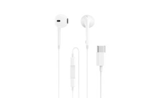 AURICULARES ENJOY CON MICROFONO CONTROL DE VOLUMEN TIPO C CABLE 1M BLANCO