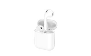 AURICULARES ENJOY CON MICROFONO BLUETOOTH CON BASE DE CARGA TWS I12 BLANCO