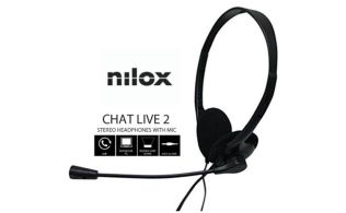 AURICULARES NILOX MICROFONO CONTROL VOL NEGRO ALAMBRICO