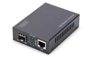 CONVERSOR DE MEDIOS DIGITUS POE SFP 10/100/1000 BASE-T A SFP 30 W