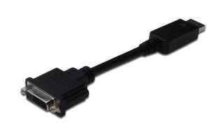 CONVERSOR DIGITUS DisplayPort DP - DVI (24+5) M/H 0,15m DP 1.1a CE sw