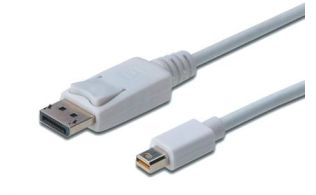 CONVERSOR DIGITUS VIDEO DisplayPort mini DP-DP M/M 1m w/interlock DP blanco