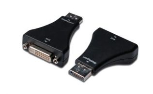 CONVERSOR DIGITUS VIDEO DISPLAYPORT DP - DVI-I (24+5) M/H CON BLOQUEO SW