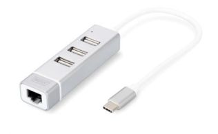 CONVERSOR HUB DIGITUS USB-C TO 3 PUERTOS USB A/F 1X RJ45 10/100