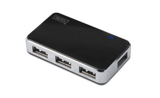 HUB DIGITUS USB 2.0 4 PUERTOS 4X USB A/H 1X USB B MINI/H