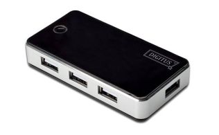 HUB DIGITUS USB 2.0 7 PUERTOS 7X USB A/H 1X USB B MINI INCL. FUENTE DE ALIMENT