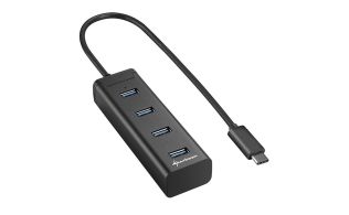 HUB USB SHARKOON 4X3.0 ALUMINIO NEGRO TIPO C