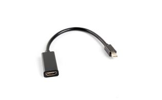 ADATADOR LANBERG MINIDISPLAYPORT MACHO/HDMI HEMBRA 20CM NEGRO
