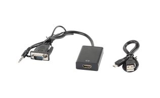 ADAPTADOR LANBERG VGA HEMBRA+AUDIO 3.5MM JACK/HDMI MACHO
