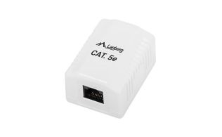 ROSETA DE SUPERFICIE LANBERG CAT.5E UTP 1X TOMA RJ45 BLANCO