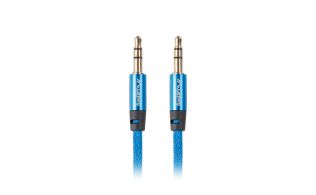 CABLE ESTEREO LANBERG JACK 3.5MM MACHO/JACK 3.5MM MACHO 1M AZUL