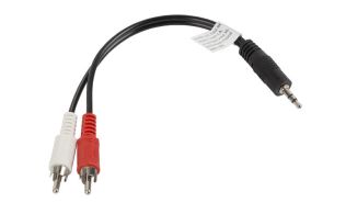 CABLE ESTEREO LANBERG JACK 3.5MM/2X RCA MACHO 20CM