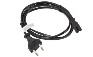 CABLE LANBERG DE ALIMENTACION OCHO CEE 7/16 A IEC320 C7 EURO (RADIO) NEGRO 1.8 M