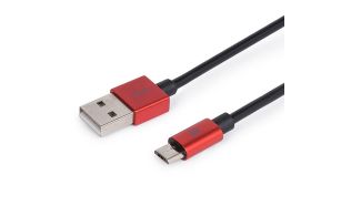 CABLE MAILLON PREMIUM MICRO USB 2.4 ALUMINIO ROJO 1M