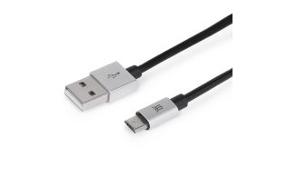 CABLE MAILLON PREMIUM MICRO USB 2.4 ALUMINIO PLATEADO 1M