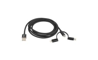 CABLE USB LANBERG 3EN1/USB-C MACHO,MICRO USB MACHO,LIGHTNING MACHO 1.8M