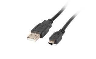CABLE USB LANBERG 2.0 MACHO/MINI USB MACHO FERRITA 1.8M NEGRO