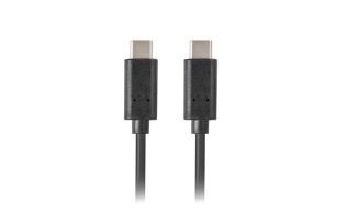 CABLE 2.0 LANBERG USB C MACHO/USB C MACHO 0.5M NEGRO