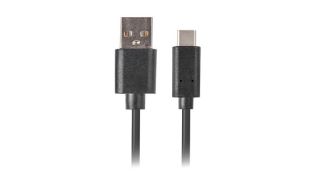 CABLE USB LANBERG 2.0 MACHO/USB C MACHO QUICK CHARGE 3.0 0.5M NEGRO