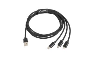 CABLE LANBERG 3EN1 USB USB-C MACHO,MICRO USB MACHO, LIGHTNING MACHO NEGRO 1.8M