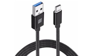 CABLE EIGHTT USB 3.0 A TYPE C 1MTS TRENZADO DE NYLON NEGRO
