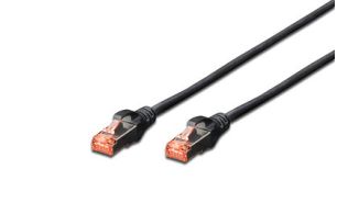 CABLE DIGITUS S-FTP CAT 6 CU LSZH AWG 27/7 LENGHT 0.5M 10 PCS NEGRO