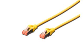 CABLE DIGITUS S-FTP CAT 6 CU LSZH AWG 27/7 LENGHT 1M 10 PCS AMARILLO