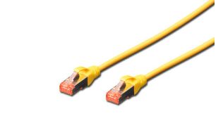 CABLE DIGITUS S-FTP CAT 6 CU LSZH AWG 27/7 LENGHT 2M 10 PCS AMARILLO