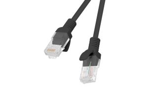 LATIGUILLO LANBERG CAT.6 UTP 0.25M NEGRO