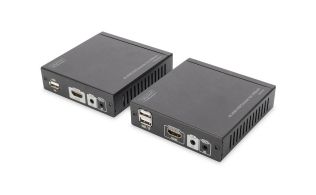 KIT EXTENSOR DIGITUS 4K HDMI KVM HDBASET 70M CABLE RED