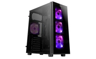 CAJA GAMING ANTEC NX210 ATX 2XUSB2.0 1XUSB3.0 SIN FUENTE NEGRO ARGB