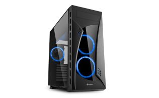 CAJA SHARKOON NIGHT SHARK BLUE ATX 2XUSB3.0 2XUSB2.0 SIN FUENTE AZUL