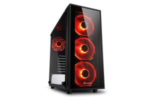 CAJA SHARKOON TG4 RED ATX 2XUSB3.0 SIN FUENTE