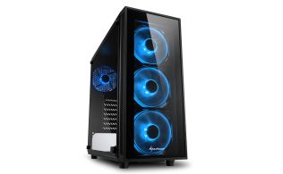 CAJA SHARKOON TG4 BLUE ATX 2XUSB3.0 SIN FUENTE