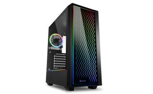 CAJA SHARKOON LIT 200 ATX 2XUSB3.0 RGB SIN FUENTE NEGRO