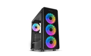 CAJA NOX HUMMER TGM RAINBOW ATX 1XUSB3.0 2XUSB2.0 NEGRO RGB