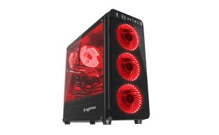CAJA GAMING GENESIS IRID 300 ATX 1XUSB 3.0 2XUSB 2.0 S/F CRISTAL TEMPLADO ROJA