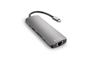 HUB USB SHARKOON 3X3.0 TIPO C,RJ45 LECTOR TARJETAS,HDMI GRIS