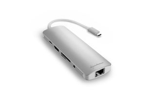HUB USB SHARKOON 3X3.0 TIPO C,RJ45 LECTOR TARJETAS,HDMI PLATA
